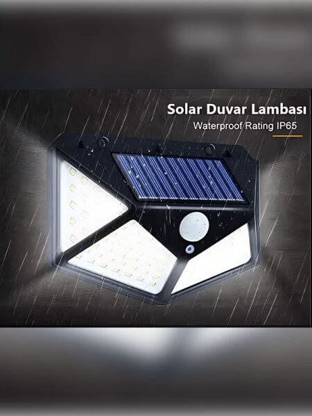 Dış Mekan Solar Aydınlatma Hareket Sensörlü Güneş Enerjili
