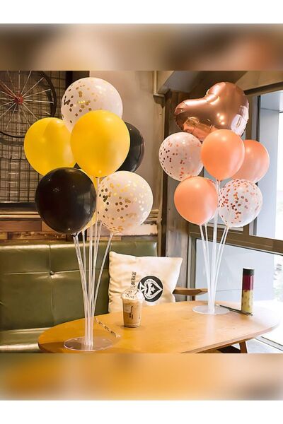 Balon Süsleme Standı 7'li Çubuklu Doğum Günü Parti Süsleme