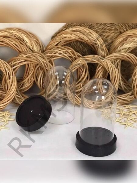 Teraryum Fanus Ters Mika Fanus Plastik Siyah