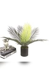 Yapay Çiçek Palmiye Demeti 9 Dallı Areka Yapay Bitki Salon Çiçeği 9 Yaprak 50cm Saksı Dahil Değildir