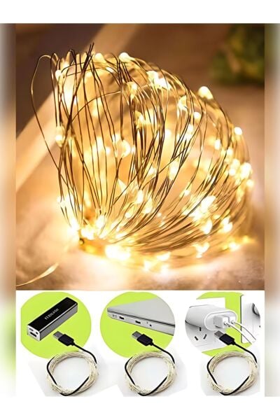 Peri Led Işık 10 Metre Gün Işığı Usb'li Dekoratif Aydınlatma
