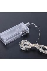 Dekoratif 3 Metre Rgb Pilli Peri Led Aydınlatma Fonksiyonlu Parti Yılbaşı Süsleme