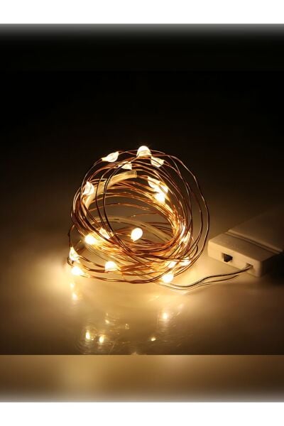 Cr 2032 3 Metre Peri Led Gün Işığı Dekoratif Model 2 Pilli Piller Dahildir