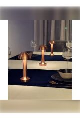 Dekoratif Metal Şarjlı Dokunmatik Masa Lambası