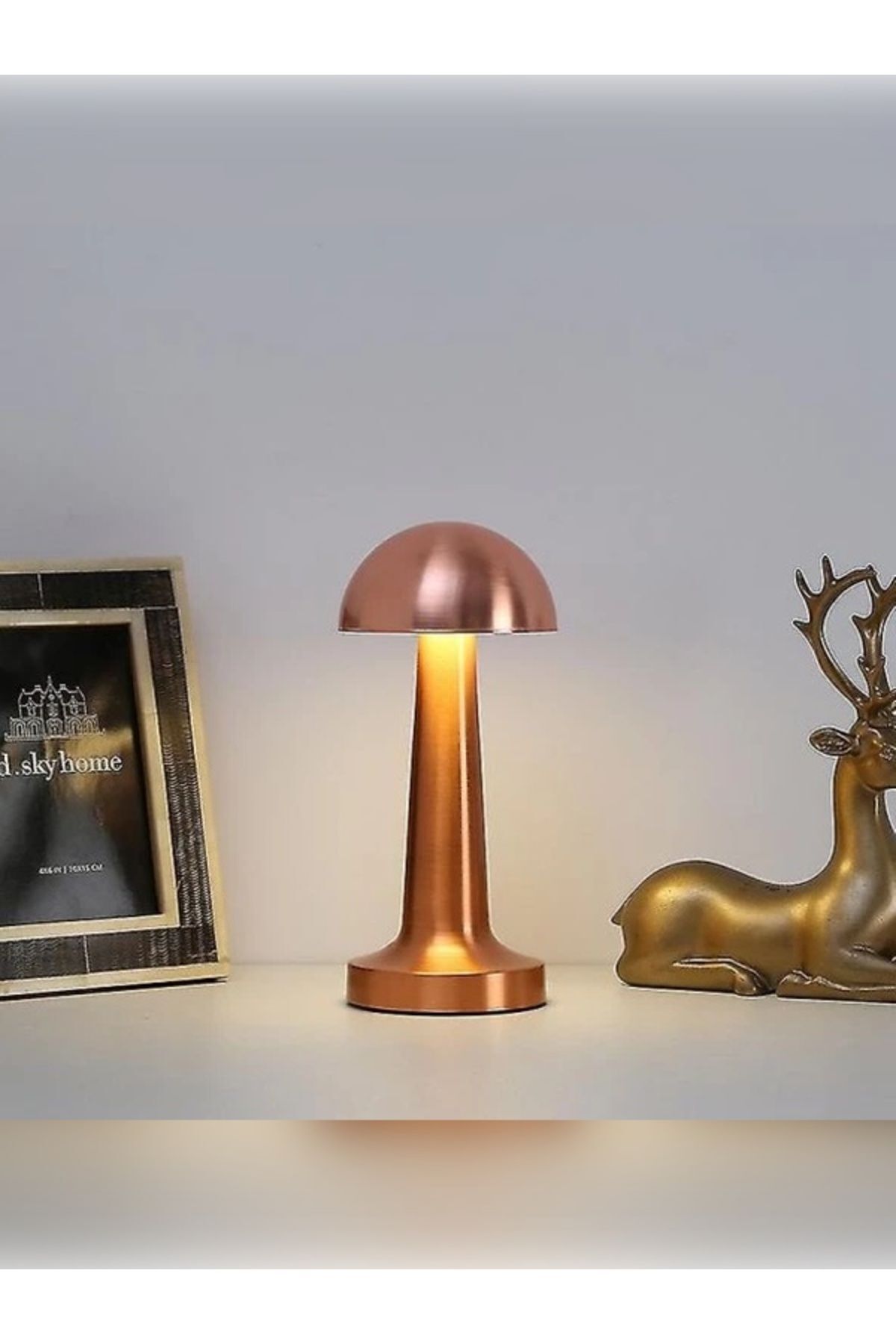 Dekoratif Metal Şarjlı Dokunmatik Masa Lambası