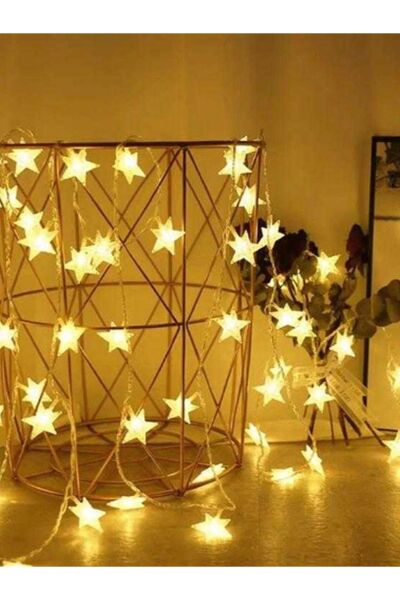 5 Metre Yıldız Led Fişli Dekoratif Ramazan Süsleme