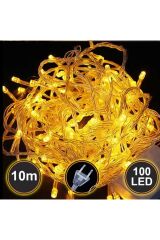 10 Metre Gün Işığı 100 Ledli Fişli 8 Fonksiyonlu Yılbaşı Ağacı Işığı Organizasyon Led Işık