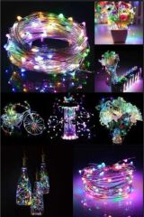 10 Metre Rgb 3 Foksiyonlu Led Dekoratif Peri Led Aydınlatma 10 M Led
