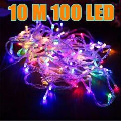 10 Metre Rgb Ledli Fişli Yılbaşı Ağacı Işığı Led Işık