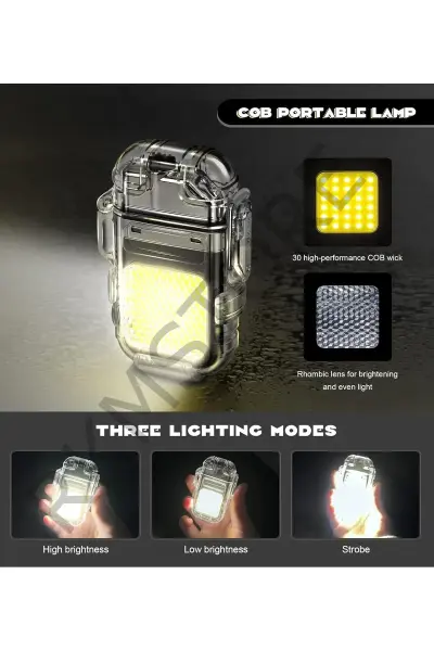 Usb Şarjlı Ledli Rezistanslı Kamp Çakmağı