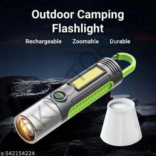 El Feneri Kamp Lambası Usb Şarjlı Zoom Özellikli 3 Modlu