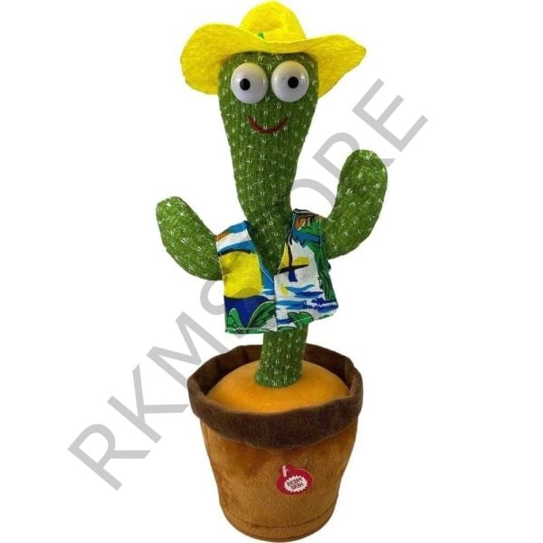 Konuşan Dans Eden Kaktüs Oyuncak Işıklı