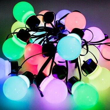 5Metre Top Led Rgb 20 Led 220v Fişli Tak Çalıştır Dekoratif İç Ve Dış Mekan Aydınlatma Süsleme ışığı