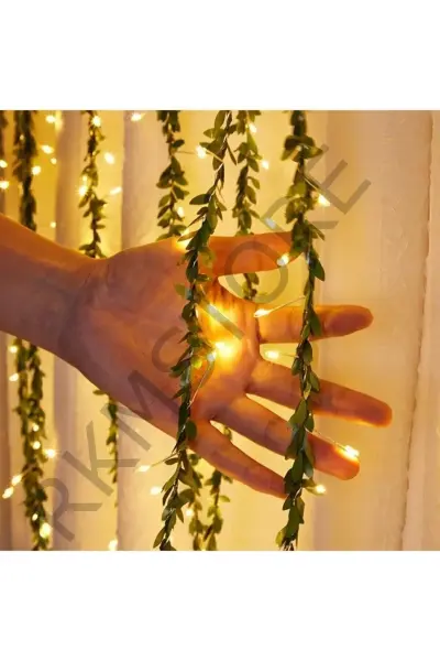 Sarmaşık Işıklı Şerit 7 M Yapay Yaprak Ve 5 M Peri Led