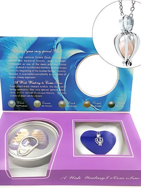 İstiridye İnci Kolye Kadın Şık Zarif Tasarım Paslanmaz Çelik Zincirli İnci Kolye Hediyelik Takı