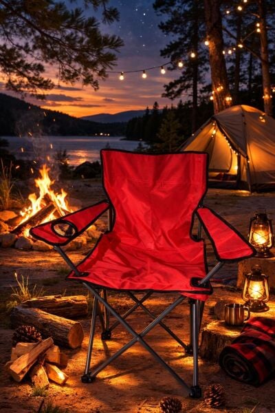 Kamp Sandalyesi Katlanabilir Taşıma Çantalı