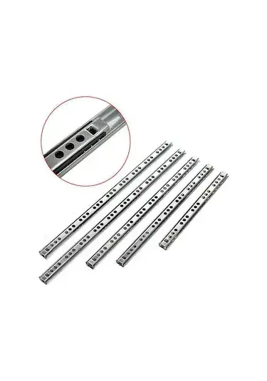 17mm Teleskopik Ray Çekmece Rayı Çekmece Kızağı (17X310)