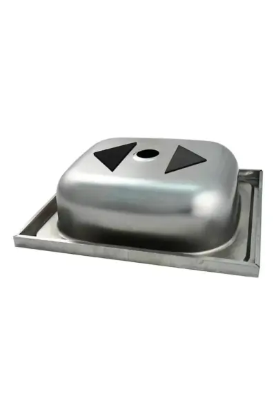 SİNKON 40x50 Cm Paslanmaz Krom Evye (İNCE KROM)